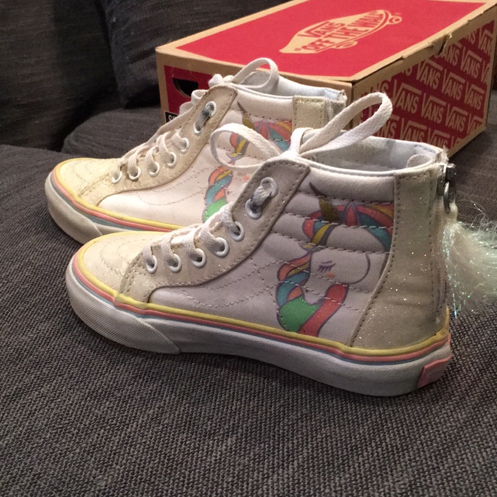 Girls Vans Unicorn hi top shoes